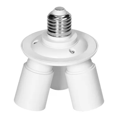 Produktbild von Lampenfassungsadapter E27 auf 3xE27 VIRONE LH/E27/3XE27-17, weiß