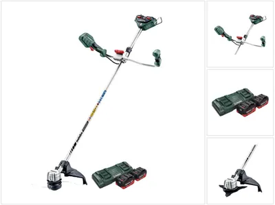 Produktbild von Metabo FSB 36-18 LTX BL 40 Akku Freischneider 36 V ( 2x 18 V ) Zweihandgriff Brushless + 2x Akku 8,0 Ah + Doppelladegerät
