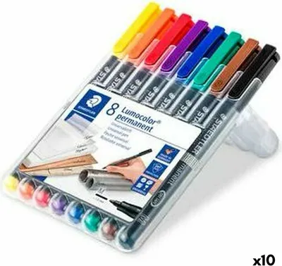 Produktbild von Marker-Set Staedtler Lumocolor 317 Permanent 1 mm (10 Stück)