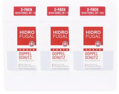 Produktbild von 3x Hidrofugal Forte Doppel Schutz Deo Stick Antitranspirant mit vitalisierendem Duft je 50ml