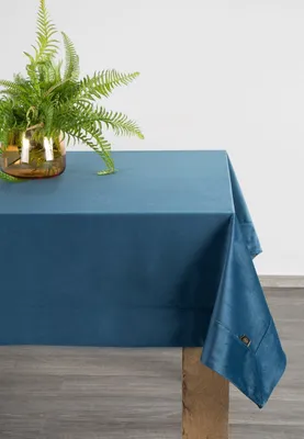 Produktbild von EUROFIRANY | Tischdecke - 145 x 180 cm - marineblaues Tischtuch - Glatt