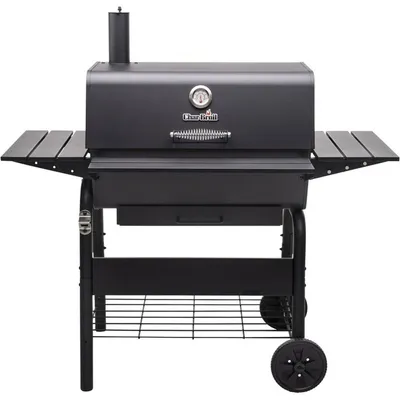 Produktbild von Char-Broil 140253, Holzkohle + Brennholz, 1 Zone(n), 700 x 495 mm, Stahl, 700 x 495 mm, Eisenguss