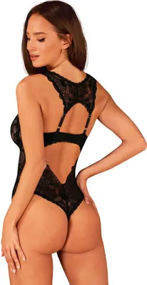 Zdjęcie produktu dla Obsessive – Donna Dream Body z wycięciem w kroku – czarny