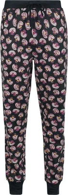 Produktbild von Alice im Wunderland Pyjama-Hose Damen Cheshire Cat - We're All Mad Here schwarz L