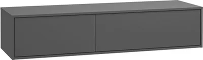Produktbild von Badezimmer-Wandunterschrank unter Waschbecken - Anthrazit - 150 cm breit - ISAURE II