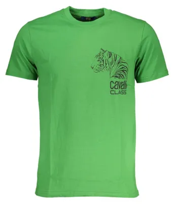 Produktbild von Grünes Herren Rundhals T-Shirt mit Print und Logo - Kurzarm Stil