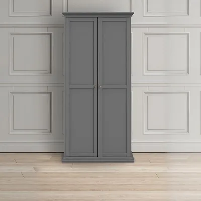 Produktbild von Tvilum 75352ig, Grau, Garderobe, 5 Regale, 2 Tür(en), Grau, Faserplatte mit hoher Dichte (HDF)