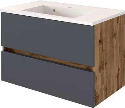 Productafbeelding van Onderkast voor wastafel met wastafel, model LUCCA
