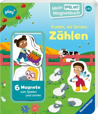 Produktbild von Ravensburger Buch Play+ Mein Spiel mit Magnetbuch Komm, wir lernen Zählen ab 18 Monate 45641