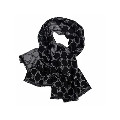 Produktbild von JOOP! Herren Schal - Felix, Webschal, Cornflower, Logo-Allover, One Size Schwarz