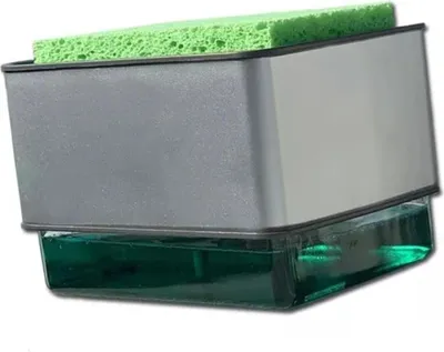 Zdjęcie produktu dla Dozownik płynu do mycia naczyń ABS PS 300 ml, automatyczny pojemnik z wyciskaczem do płynu, do czyszczenia naczyń kuchennych