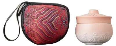 Productafbeelding van Kampeer-theeset, lichtgewicht, breekvaste constructie, roze