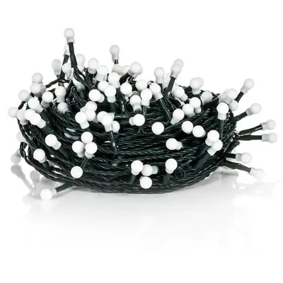 Immagine prodotto di RETLUX RXL 265 Catena di Natale ciliegia 8 FCI 100LED, timer: 6/18 h, numero di LED: 100, 8 funzioni, colore della luce bianco caldo, per uso interno ed esterno, protezione IP 44