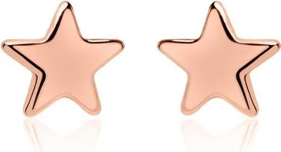 Produktbild von Stern Ohrstecker 925er Silber rosévergoldet