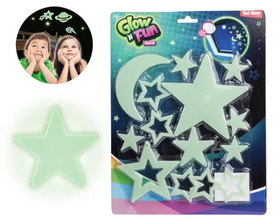Produktbild von Toi-Toys - GLOW N FUN fluoreszierende Sterne shining Stars leuchtende