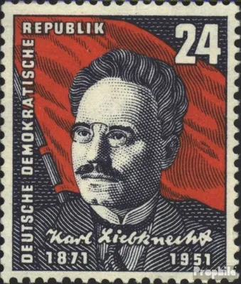 Produktbild von Briefmarken DDR 1951 Mi 294 (kompl.Ausg.) postfrisch 80.Geburtstag von Liebknecht