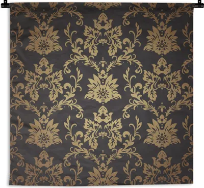 Produktbild von MuchoWow® Wandteppich Wandbehang Blumen - Licht - Vintage 60x60 cm Tapisserie Dekoration Wandtuch - Dekorationen - Wand Decke