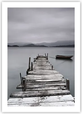 Produktbild von Poster - Poster ohne Rahmen - Brücke See - 50x70 cm - Wand Bild - Wanddeko - Wandbilder - Kunstposter - Wandposter - Bilder - Kunstdruck - Wanddekoration - Wandbild - P2XPA50x70-3547