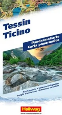 Produktbild von Hallwag Panoramakarte Tessin