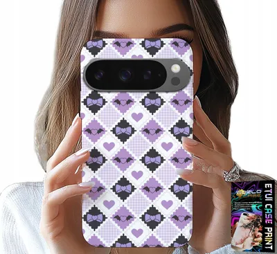 Image de Étui pour Google Pixel 9 / 9 Pro - Cœurs tendance Nœuds Nœud + Film protecteur