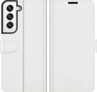 Produktbild von Mobigear Wallet  Samsung Galaxy S22 Hülle Klapphülle Geldbörse - Weiß