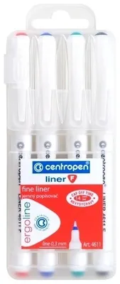 Obrázek produktu pro Liner Centropen 4611 F - 0,3 mm, sada 4 barev