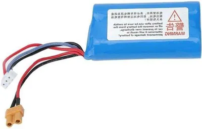 Image de Batteries lithium-ion pour véhicules RC - Rechargeables - 7,4 V 2000 mAh - Noir