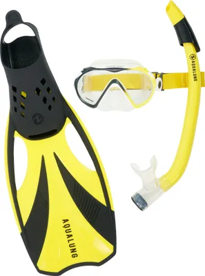 Produktbild von Aqualung Compass Set Schnorchelset Gelb,Schwarz ML Gelb,Schwarz ML