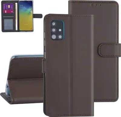 Immagine prodotto di Custodia a libro per Samsung Galaxy A71 marrone - Porta carte di credito