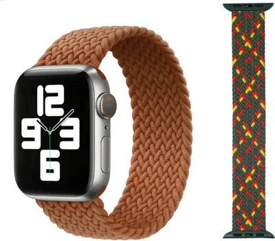 Immagine prodotto di Per Apple Watch Series 9 8 7 41 / 6 SE 5 4 40 / 3 2 1 38mm Watch Nylon Strap Replacement