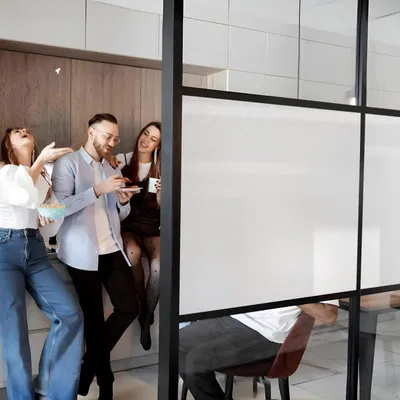 Produktbild von DIMEXACT - DIMEXACT Perlweiße Verdunkelungsfolie für Fenster in einer Rolle von 152 cm x 10 Meter(n) -152 cm x 10 m - en Rouleau