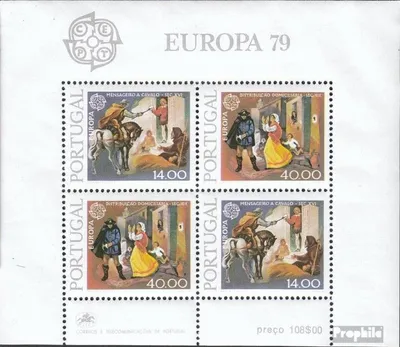 Produktbild von Briefmarken Portugal 1979 Mi Block27 (kompl.Ausg.) gestempelt Europa