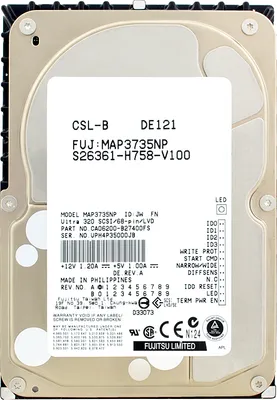 Produktbild von Festplatte Fujitsu MAP3735NP 73GB 8Mb Cache 10000Rpm 68PIN SCSI 3,5" Zoll
