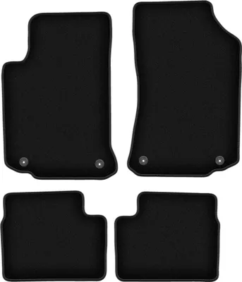 Image de Tapis de sol velours sur-mesure pour Rover 75 (1998-2005, break, berline) noir, jeu 4 pièces, fixations