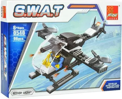 Obrázek produktu pro Stavebnice 96 dílků S.W.A.T - vyprošťovací vrtulník.