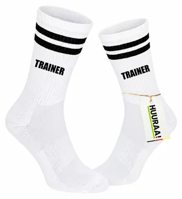 Produktbild von Huuraa Uni Socken Trainer Training 42/46 Black Baumwolle Tennissocken Geschenkidee