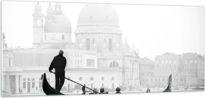 Produktbild von Bilder auf glas - Venedig Basilika - 100x40cm - Glasbilder - Wandbilder - Kunstdruck - zum Aufhängen bereit - Wanddekoration aus Glas - Glas Bilder - Wandbild auf Glas - Einteilig - GAB100x40-3563
