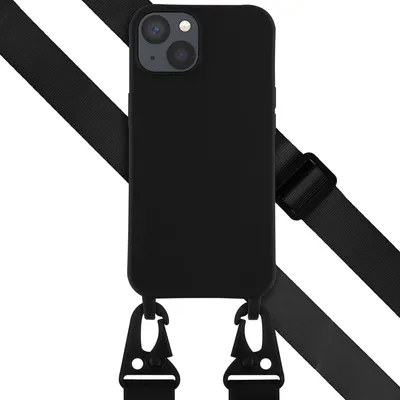 Obrázek produktu pro Selencia silikonové pouzdro s odnímatelným páskem iPhone 13 – černé