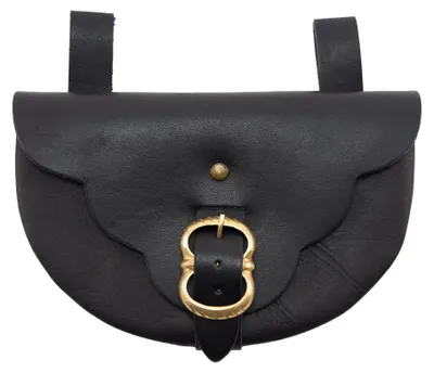 Produktbild von Hochmittelalterliche Tasche schwarz D-Form