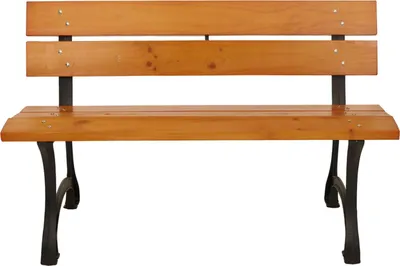 Zdjęcie produktu dla Ławka ogrodowa HWC-O20, ławka parkowa ławka drewniana 2-osobowa, żeliwo drewno sosnowe, 125cm ~ teak