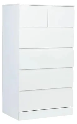 Zdjęcie produktu dla Komoda, 6 szuflad, nowoczesny design, kolor biały