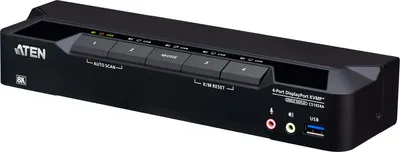 Produktbild von ATEN CS1924A 4-Port USB 3.0 8K DisplayPort KVM Switch