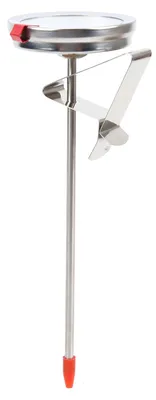 Image de Thermomètre à friture, instrument de mesure en acier inoxydable avec cadran de 5 cm pour bac à huile TTE3512515cm