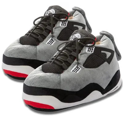 Produktbild von Knuffis Sneaker Hausschuhe Damen Herren lustige warme Plüsch Pantoffeln 36-45 (G