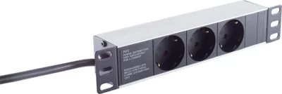 Image de shiverpeaks ®-BASIC-S--10" Multiprise 3x, 1U, noir (BS09-263935)