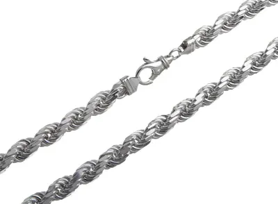 Produktbild von SILBERKETTEN STORE Kordelkette 9,5mm - 925 Silber, Länge 45cm - 45cm