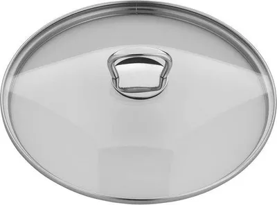 Produktbild von Famanu Glasdeckel 24 cm - Hitzebeständig mit Metallgriff