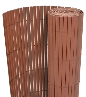Produktbild von Gartenzaun, beidseitig PVC, langlebig und einfach zu montieren, Braun