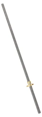 Zdjęcie produktu dla Śruba trapezowa T8 8 mm ze stali nierdzewnej z nakrętką mosiężną do drukarek 3D (350 mm)