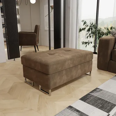 Produktbild von Masseno Polsterhocker BARLET Pouf Beige 100x60 cm